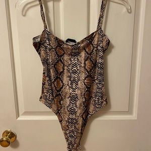 Snakeskin bodysuit